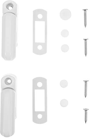 VILLFUL 2 Sätze Tür- Und Fenster-diebstahlsicherung Schloss Für Flügel Fenstersicherung Fensterverriegelung Fensterflügelschlösser Aluminiumlegierung Weiß Türschloss Türen Und Fenster Kind