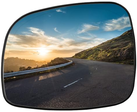 LOIYLLEN Driver Side Mirror Replacement for Chrysler Town Country 2008-2016, Dodge Grand Caravan 2008-2020, RAM CV 2012-2015, VW Routan 2009-2014 - Left Side Rear View Mirrors Glass with Heated