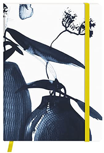 Clairefontaine 115930C - Inkebana, Notizbuch mit weichem Einband DIN A6 10,5x14,8 cm, 64 Blatt, 90g, liniert, Lesezeichen und Gummizugverschluß, Motive sortiert, 1 Stück