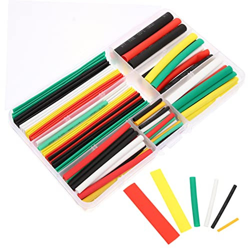 TEHAUX Electrical Insulation Tube Set Heat Shrink Tubing Wrap for Power Supply Diy Wiring