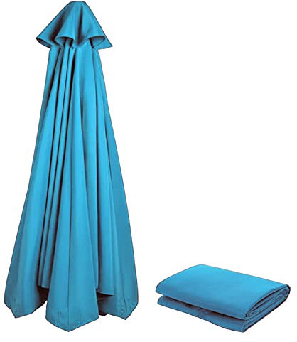 Sonnenschirm Ersatzbezug 3m/270cm/2m/230cm/250cm 8 Streben/6 Streben Anthrazit/Blau/Grau/Rot/Beige, Sonnenschirm Stoff Uv Schutz 80 Windfest Stabil Strand Terrasse Garten Sonnenschirm Ersatzteile