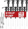 ZTTXL 10 Packs Coffee Syrup Pump Dispenser,Fits 25.4 Oz/750ml Coffee Flavoring Syrup Bottles,No Dripping, Fits Home & Coffee Bar Drinking Mixes,Free 4 Golden Spoons (10 Packs, Black)