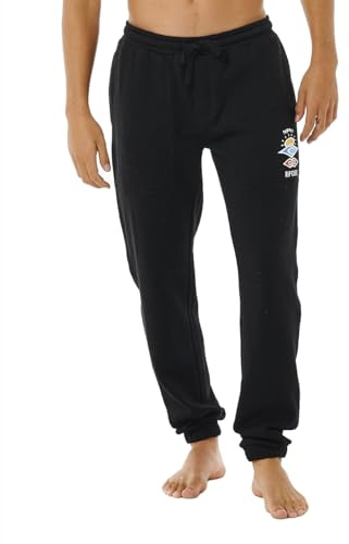 Rip Curl Herren Icons of Surf Track Sweatpants Trainingshose, Schwarz, X-Groß