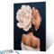 Walarky Fashion Lady Ölgemälde-Set zum Selbermachen, Malen nach Zahlen für Erwachsene, bunte Blumen, Frauen, Malen nach Zahlen auf Leinwand, Acryl, digitale Ölnummern, Malset für Heimdekoration,