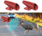deemars 2PCS Rehpfeifen für das Auto, Universelle Hirschpfeife mit Klebeband, Wasserdichte Auto-Warnpfeifen, Universal Autozubehör für die meisten Autos (Rot, 2PCS)