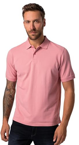 JP 1880 Poloshirt, Piqué Polos, Rose foncé, 4XL Hommes