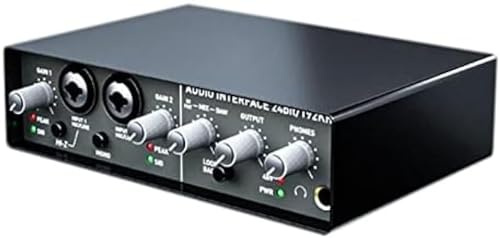Sound Card, Sound Card Professional Dual 48V Microphones With A Resolution Of 24 Bits / 192Khz Sound Card For Pc Live Recording