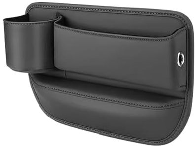 EHLDKYBU Autositz LüCken Organizer für VW Golf GTI 2010-2012,Seitentaschen Organizer Autositz Lückenfüller Organizer für Handys Kleinigkeiten,Schwarz