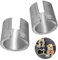 Tongdejing Battery Terminal Sleeves, 1 Pair of Universal Positive Negative Battery Terminal Connector Car Battery Terminal Converter Post Adaptors Anode Cathode Sleeves(silver)