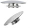 HOHOVYVY Tapones para lavabo, válvula de desagüe, 66 mm, color plateado y cromado, 2 unidades