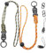 CHENNAN 2 Stück Schlüsselanhänger Paracord, Umhängeband mit Abnehmbare, Schlüsselband Lang, Polyester Schlüsselband, Halsband-Schlüsselanhänger, für Schlüssel, Ausweishalter, Männer und Frauen (A1)