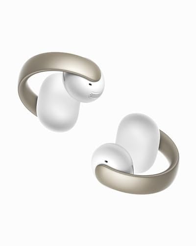 soundcore AeroClip by Anker, Open-Ear Kopfhörer, Bluetooth Earbuds, Open Earbuds, ganztägiger Komfort, 4 KI-gestützte Mikrofone, sicherer Halt, 12mm Treiber, Hi-Res, Open-Ring Design