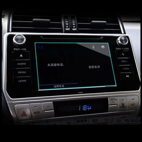 NATWEE Auto Navi-Schutzfolie Kompatibel Mit Toyota Für Land Für Cruiser Für Prado 150 2010 2011 2012 2013 2014 2015 2016 2017 2018 Auto-Navigations-Displayschutzfolie Aus Gehärtetem Glas(8 inch)
