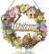 ANHUIB Bunte Blumen Willkommen Schild Herzlich Willkommen Schild Willkommensschild Garten Holzdekoration Bunt Willkommen Türschilder Willkommen Holz Schild Wohnzimmer Haustür Hängenden Willkommen Deko