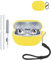 Custodia protettiva in silicone per auricolari Huawei FreeBuds Pro 4, resistente ed ecologica, con fori precisi e compatibilità di ricarica, antiurto, confortevole al tatto, colore: giallo