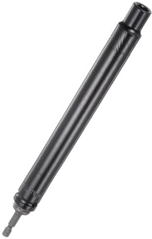 TA-VIGOR Extra Long Hollow Socket, 10mm x 200mm Deep Well Nut Driver with 1/4 Quick-Change Hex Shank, High Carbon Steel Impact Socket for Power Drill, HVAC & Overhead Work