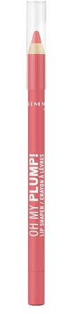 Rimmel OH MY PLUMP! Plumping Lip Liner, 020 Bougie, Fuller-Looking Lips, Highly Pigmented, Ultra-Creamy Formula, Voluminous Look, Define & Sculpt Pout, 5.5g