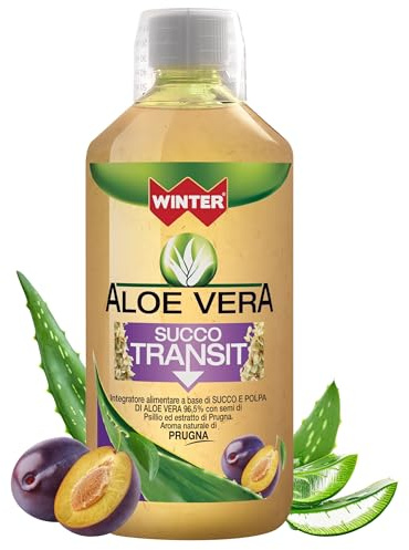 Aloe Vera da Bere Transit con Psillio e Prugna – Succo Naturale Senza Aloina, Made in Italy, 1000 ml – Integratore per Regolarità Intestinale, Depurazione e Benessere Digestivo