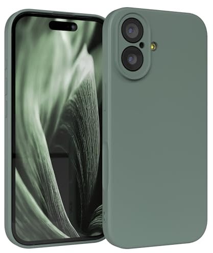 EAZY CASE - Silikonhülle für iPhone 17 Hülle Silikon Case Dunkelgrün weich stoßfeste Handyhülle Schutzhülle mit Kameraschutz Dünn Premium Schutz Cover TPU Phone Bumper in Mitternacht Grün Matt