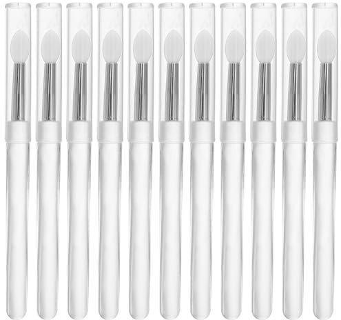 IDEANATEGRATE 20pcs Reusable Silicone Nail Art Applicator Stick Glitter Applicator for Nail Art Supplies for Salon and Home DIY Projects