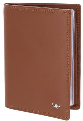 Golden Head Leder Polo RFID Protect Ausweisetui 4430 Cognac braun
