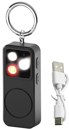 150dB Safety Alarm - Self Defense Keychain | Loud Sound Security Device with LED Flare, Compact Protection for Women Girls Kids Elderly Students, College Travel Backpack Belt Everyday Carry