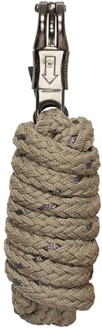 Imperial Riding Führstrick IRH Deluxe mit Lurexfaden, Panikhaken, ummanteltes Nylon, helles Olivgrün