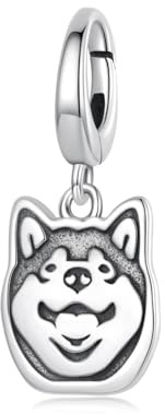 Kerraom Charms Bettelarmband Anhänger Hund für Armband und Halskette Anhänger - Kettenanhänger Silber 925 mit Clasp für Damen Welpe Charm Geburtstag Schmuck