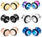 HuaCan 12 Stück Flesh Tunnel Plug Schmale Ränder Edelstahl 316L Klassisch Single Flared Plugs Tunnel set Expander 6-20mm