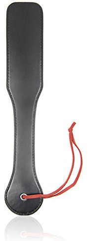 Shawa Pala de cuero coqueteo erótico fetiche juguetes sexuales bondage negro y rojo doble capa azotes látigo SM juguetes sexuales