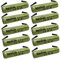 10 x Ni-Mh Rechargeable Batteries Mini AAA 1.2 V 600 mAh with Soldering Terminals for Rechargeable Battery Packs