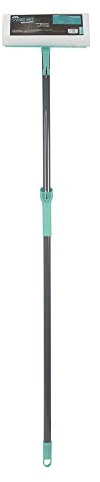 JVL 20-037TQ Super-Absorbent Flat Sponge Squeegee Floor Mop, Turquoise/Grey