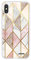 Evetane - Coque Silicone Compatible iPhone X/XS - Protection Intégrale 360, Fine et Transparente - Coque Avant & Arrière - Haute Résistance - Marbre Rose Losange