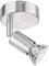 ledscom.de Leselampe Bettleuchte LUNARA, Edelstahl, chrom matt, inkl. LED GU10 Lampe (weiß, 5,3W, 504lm, 50°)