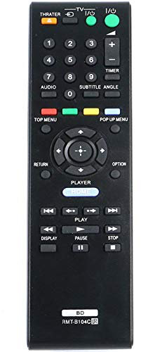 VINABTY RMT-B104C ErsatzFernbedienung für Sony BDP-S360/S BDP-BX37 BDP-BX57 BDP-X2 BD-EV870 BD-EV970W BDP-B104A BDP-S185 BDP-S270 BDP-S300 BDP-S350 BDP-S360 BDP-S370 BDP-S490 BDP-S495 BDP-S550 BDPS560