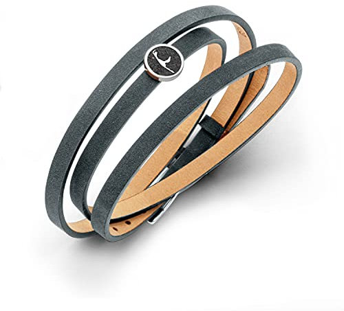 DUR Damen Lederarmband mit LavasandelementSylt aus 925er Silber A1653.SYLT, MotivSylt