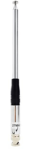 HYSHIKRA CB Radio Antenna Telescopica 130 cm/51.18 pollici BNC Antenna Compatibile con Cobra Midland Uniden Palmare 27 MHz 2 Way Radio