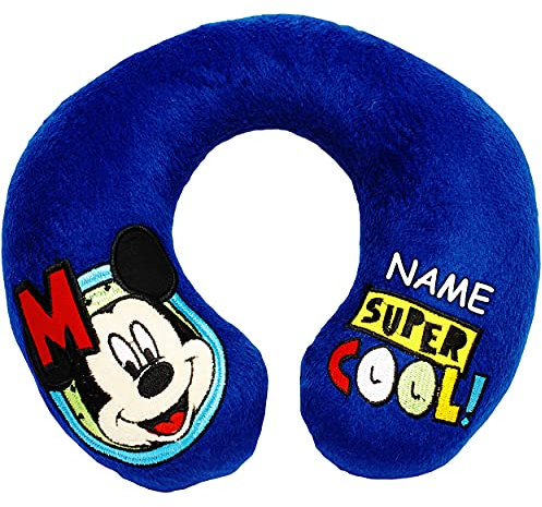 alles-meine.de GmbH Autositz & Reisezubehör Motiv & Artikel frei wählbar Nackenkissen/Nackenrolle - - Mickey Mouse - inkl. Name - Kissen für Auto Kindersitz - Reisekissen /..