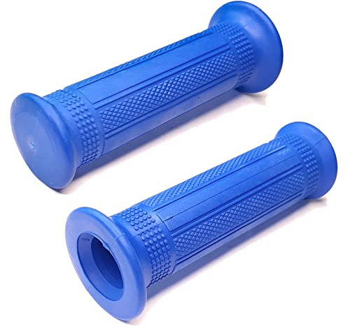cyclingcolors Motorrad lenkergriffe Griffe 22mm (7/8) 24mm (1) universal Roller Moped Anti-rutsch motorradgriffe Gummi (blau)