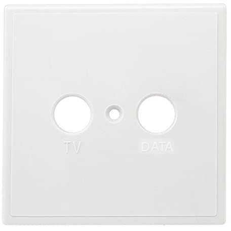 Axing TZU 2-01 Abdeckung für Steckdose BSD 967 TV/DATA einteilig weiß