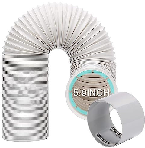 Tuyau de climatiseur portable Diamètre 15cm Climatiseur Mobile Tuyau évacuation Climatiseur Mobile pour climatiseur d'échappement Compatible avec Les climatiseurs Mobiles LG,Delonghi et Autr