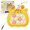 Jastown push bubble bambini,gioco pop it elettronico, Quick Push Game Fidget Toys Per Bambini, giochi popit elettrico, pop it, bubble pop game, giochi elettronici antistress adulti (giallo)