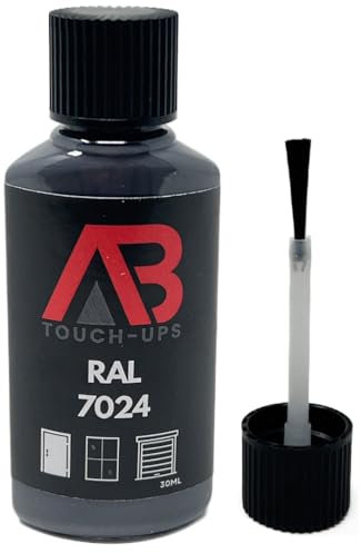RAL 7024 Graphite Grey Touch Up Paint Bottle 30ml With Brush Multi Use Window Door Metal Plastic Outdoor