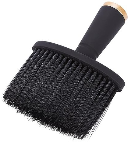 Housoutil Brosse Douce Nylon Pour Cou Et Cheveux Manche Épais Anti-poussière Nettoyage Des Cheveux Cassés Outil Coiffure Pratique Pour Salon Et Domicile Design Esthétique Noir
