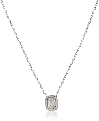 Brilio Silver Schöne Silberkette mit Zirkonen NCL127W sBS3530, Estándar, Nicht-Edelmetall, Kein Edelstein