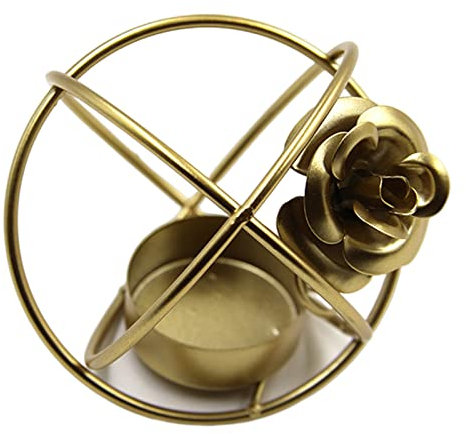 Wrought Iron Candelabra Rose Flower Metal Holder Stand Dinner Wedding Birthday Party Decoration Stand