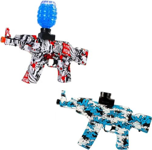 PNJB Electric Gel Blaster Toy Gun, Automatic Water Bead Blaster, Gel Blaster Toy, Outdoor Yard Activities Shooting Team Game, Splatter Ball Blaster Colour May Vary