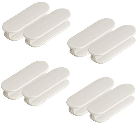 8 Pezzi Maniglie per Porte, Maniglia Porta Scorrevole, Maniglia Autoadesiva per Porta Esterna, Maniglione Manopole Autoadesive per Cassetti, Finestre, Armadi, Mobili da Cucina, Bianco