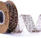 CHTME Organzaband mit Leopardenmuster 40mm*10 Yards Organzaband Chiffonband Transparentes Organza Bänder Schleifenband Dekoband Geschenk Weihnachtsdekoration Hochzeitszubehör Leopardenmuster