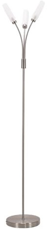 ValueLights | 3 Way Curved Arm Brushed Chrome Floor Lamp | Floor Lamps & Torchieres, Home Décor & Improvement Essential